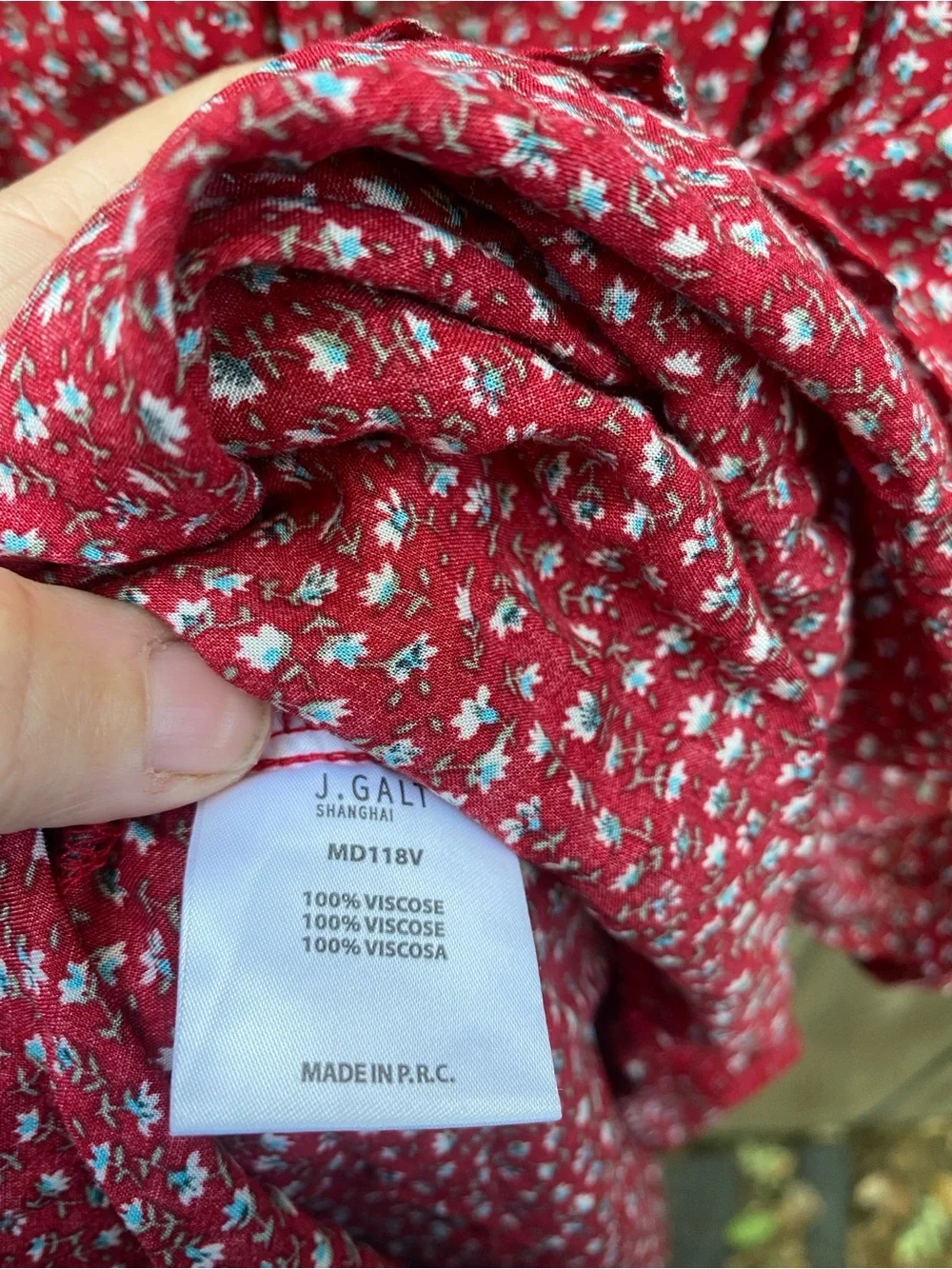 John Galt Brandy Melville Floral Wrap Mini Dress Red One Size Viscose